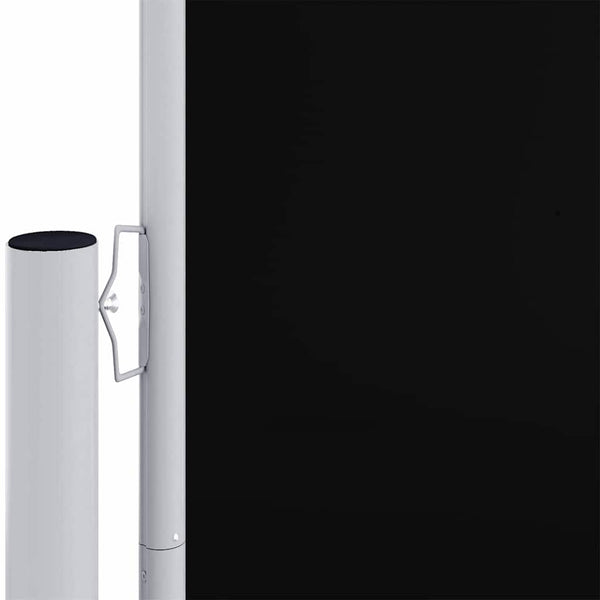Seitenmarkise Ausziehbar Schwarz 200x1000 cm