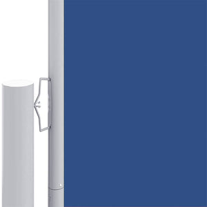 Seitenmarkise Ausziehbar Blau 117x1200 cm
