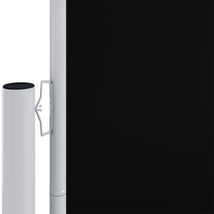 Seitenmarkise Ausziehbar Schwarz 160x1200 cm