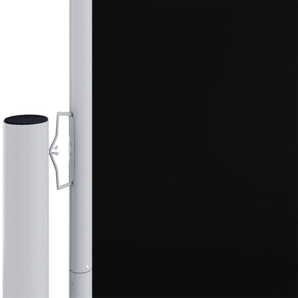 Seitenmarkise Ausziehbar Schwarz 160x1200 cm