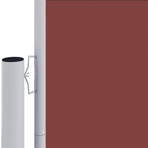 Seitenmarkise Ausziehbar Braun 220x1200 cm