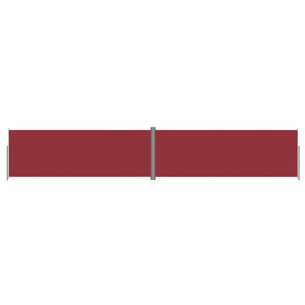 Seitenmarkise Ausziehbar Rot 220x1200 cm
