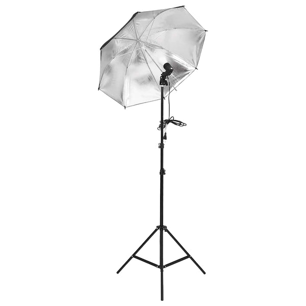 Fotostudio-Beleuchtung Set mit Stativen & Schirmen