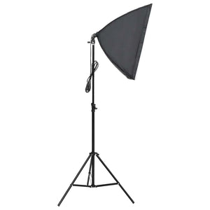 Fotostudio-Beleuchtung-Set mit Hintergründen und Softboxen