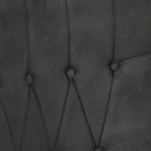 Schwarzer Canvas Ohrensessel