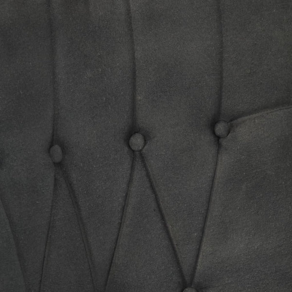 Schwarzer Canvas Ohrensessel
