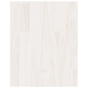 Weißer TV-Schrank Kiefer Massivholz 70 cm