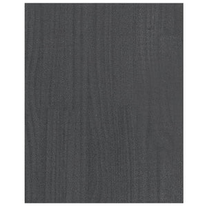 Grauer TV-Schrank Kiefer Massivholz 70 cm