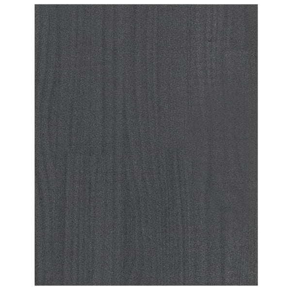 Grauer TV-Schrank Kiefer Massivholz 70 cm