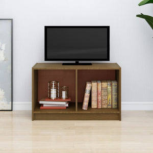 TV-Schrank Honigbraun Massivholz Kiefer 70 cm