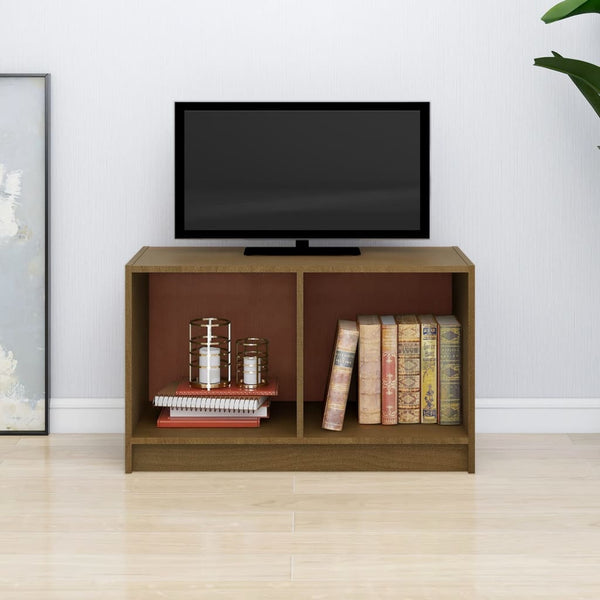 TV-Schrank Honigbraun Massivholz Kiefer 70 cm