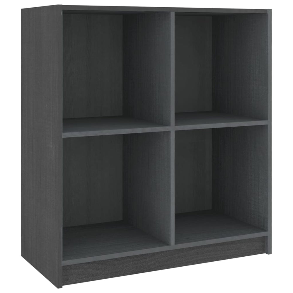 Graues Kiefer Massivholz Sideboard 70cm