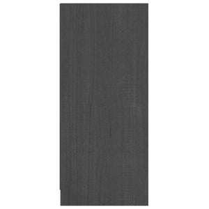 Graues Kiefer Massivholz Sideboard 70cm