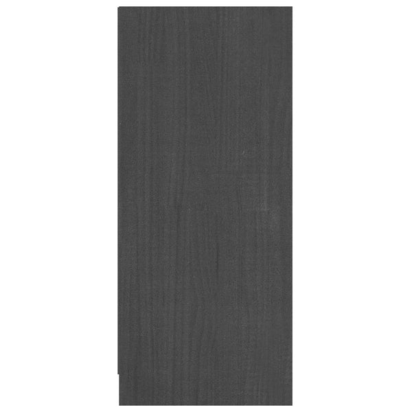 Graues Kiefer Massivholz Sideboard 70cm