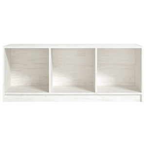 Weißer TV-Schrank Kiefer Massivholz 104cm