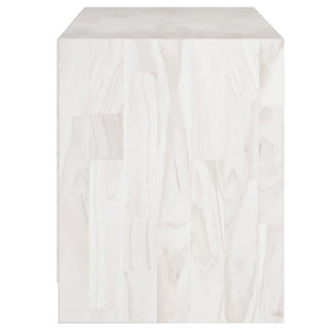 Weißer TV-Schrank Kiefer Massivholz 104cm