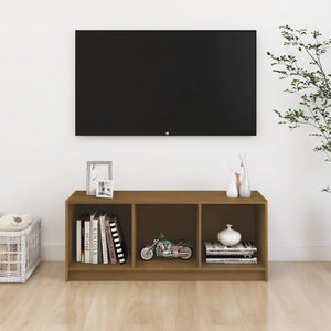 TV-Schrank Honigbraun Kiefer Massivholz