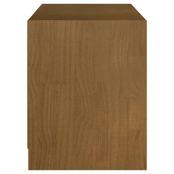 TV-Schrank Honigbraun Kiefer Massivholz
