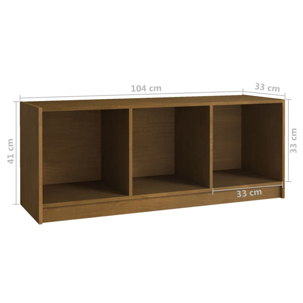 TV-Schrank Honigbraun Kiefer Massivholz