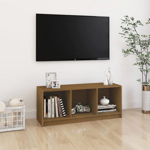 TV-Schrank Honigbraun Kiefer Massivholz