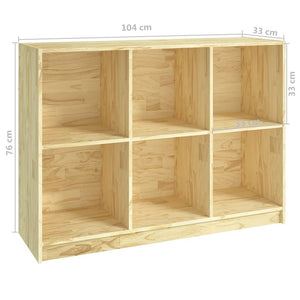 Bücherregal Kiefer Massivholz 104 cm