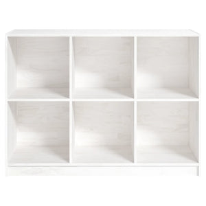 Bücherregal Weiß Massivholz Kiefer 104 cm
