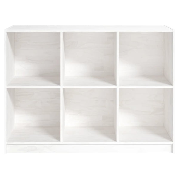 Bücherregal Weiß Massivholz Kiefer 104 cm