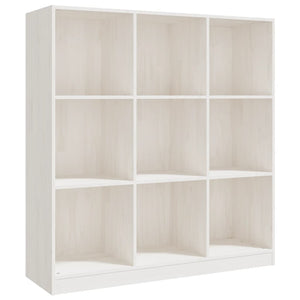 Weißes Kiefer Bücherregal Raumteiler 104x110 cm