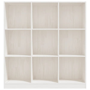 Weißes Kiefer Bücherregal Raumteiler 104x110 cm