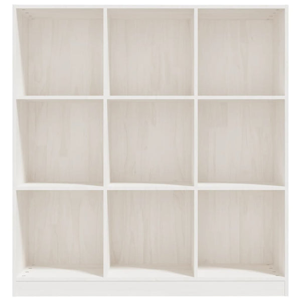 Weißes Kiefer Bücherregal Raumteiler 104x110 cm