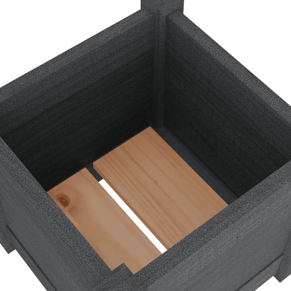 Pflanzkübel 2er Set Grau 31x31cm Kiefernholz