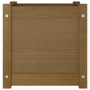 Pflanzkübel 2er Set Honigbraun 40x40cm Kiefer