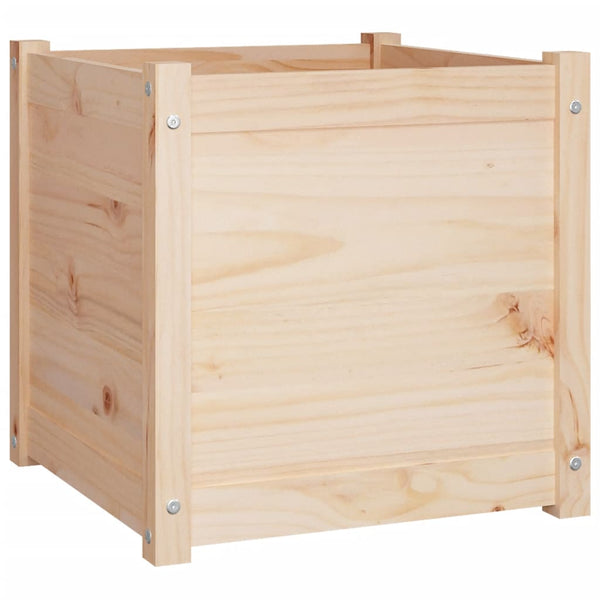 vidaXL Jardinières 2 pcs 50x50x50 cm Bois de pin massif