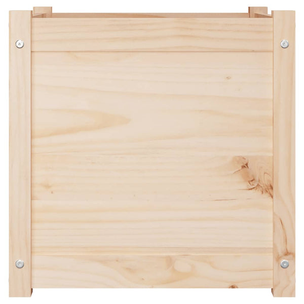 vidaXL Jardinières 2 pcs 50x50x50 cm Bois de pin massif