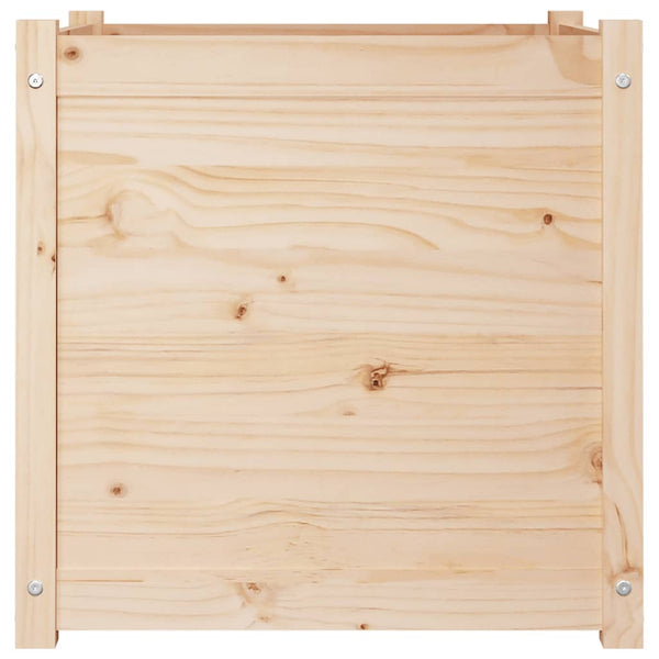 Pflanzkübel 60x60x60cm, 2er Set, Kiefer Massivholz