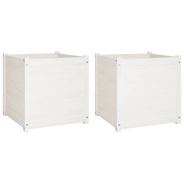 Pflanzkübel 2er Set, 60cm, Kiefer Massivholz