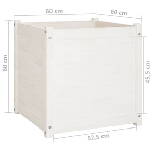 Pflanzkübel 2er Set, 60cm, Kiefer Massivholz