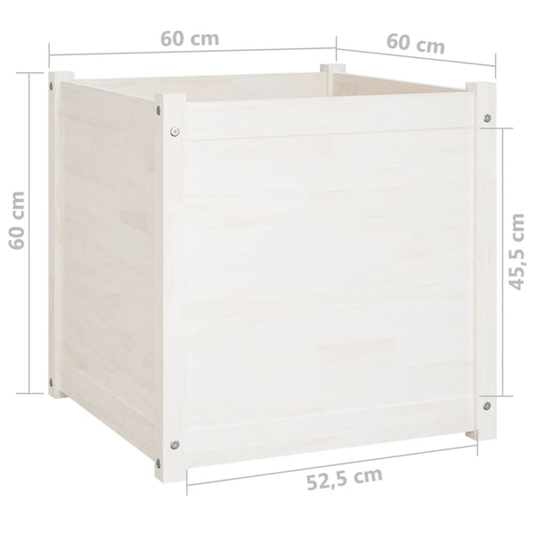 Pflanzkübel 2er Set, 60cm, Kiefer Massivholz