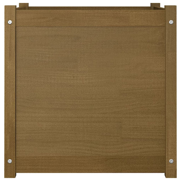 Pflanzkübel 2er Set Honigbraun 60x60x60cm