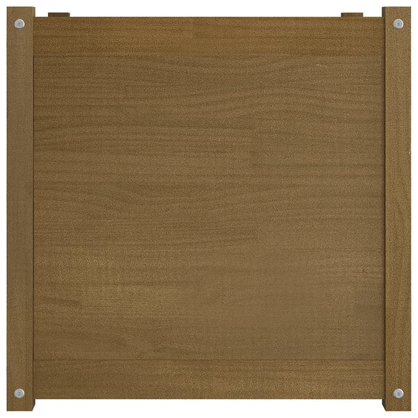 Pflanzkübel 2er Set Honigbraun 60x60x60cm