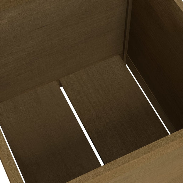 Pflanzkübel 2er Set Honigbraun 60x60x60cm