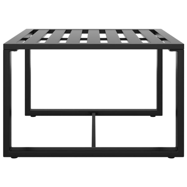 3-tlg. Garten-Sofagarnitur mit Kissen Aluminium Anthrazit