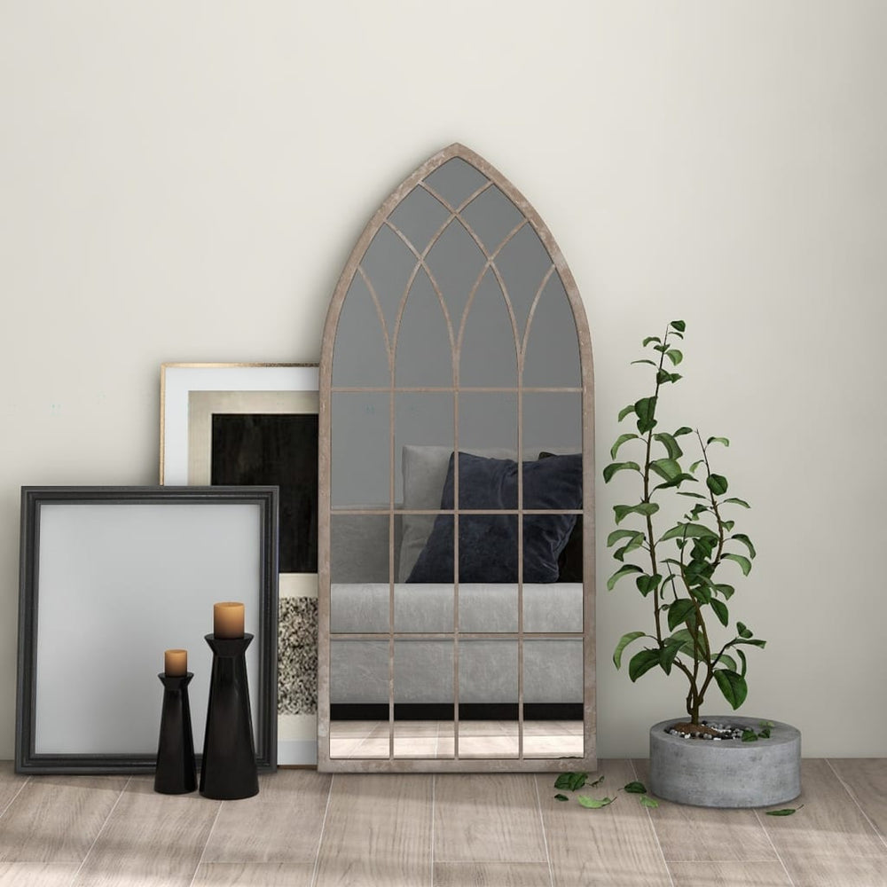 vidaXL Miroir couleur sable 100x45 cm en fer pour l'intérieur