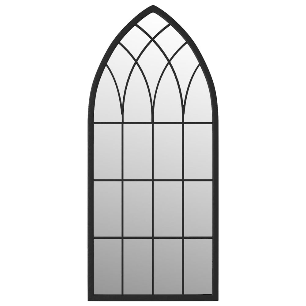 vidaXL Miroir noir 100x45 cm en fer pour l'intérieur