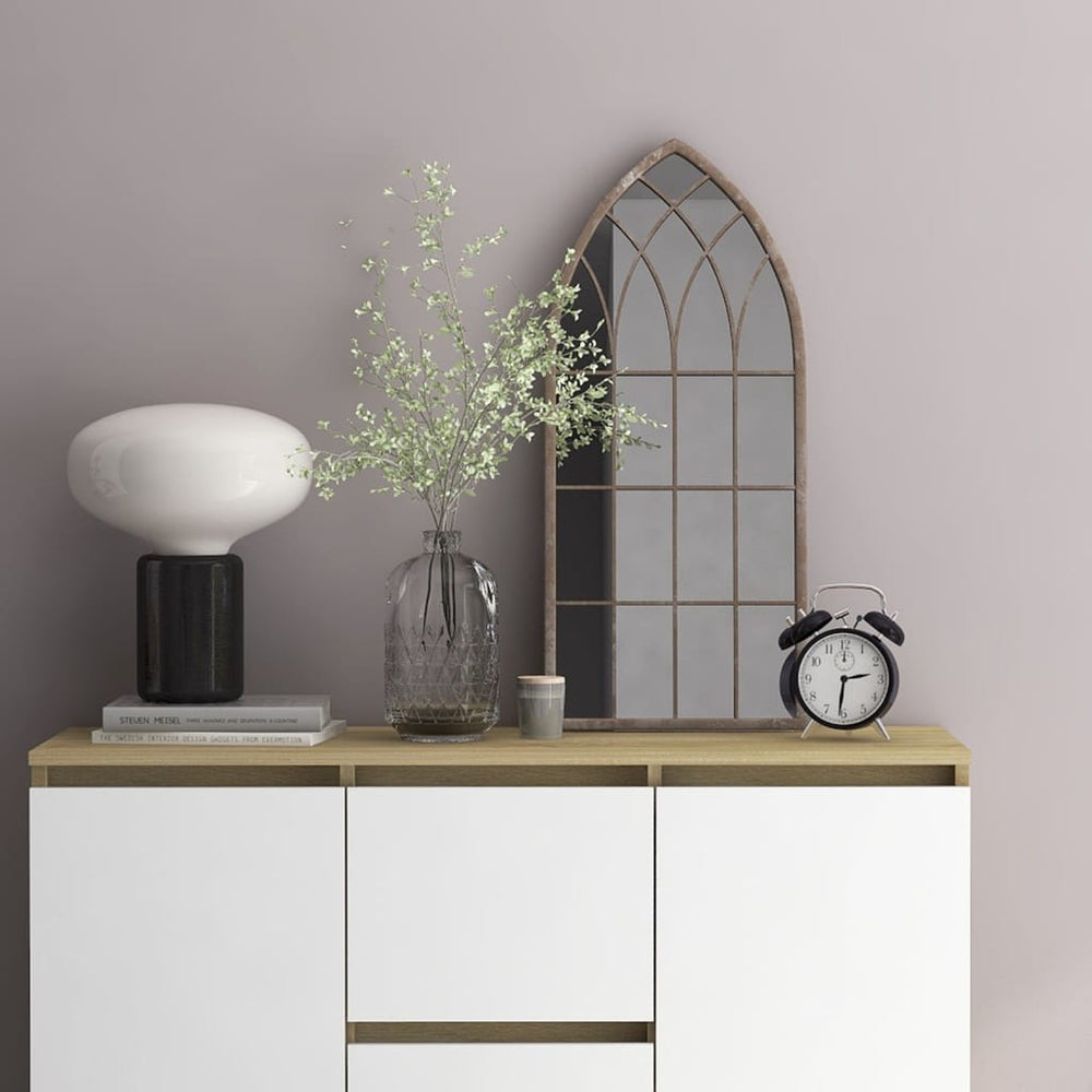 vidaXL Miroir couleur sable 70x30 cm en fer pour l'intérieur