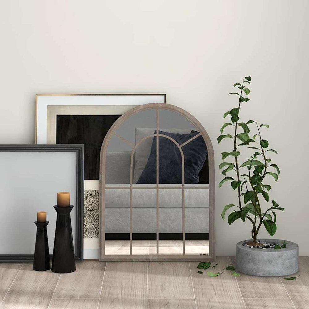 vidaXL Miroir couleur sable 60x45 cm en fer pour l'intérieur