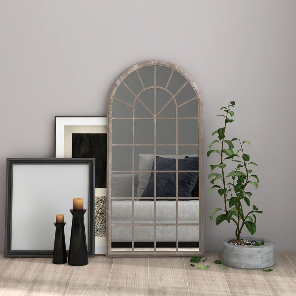 vidaXL Miroir couleur sable 90x45 cm Fer pour intérieur