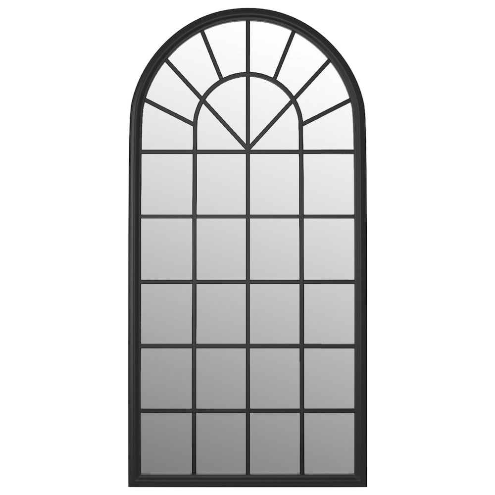 vidaXL Miroir noir 90x45 cm en fer pour l'intérieur