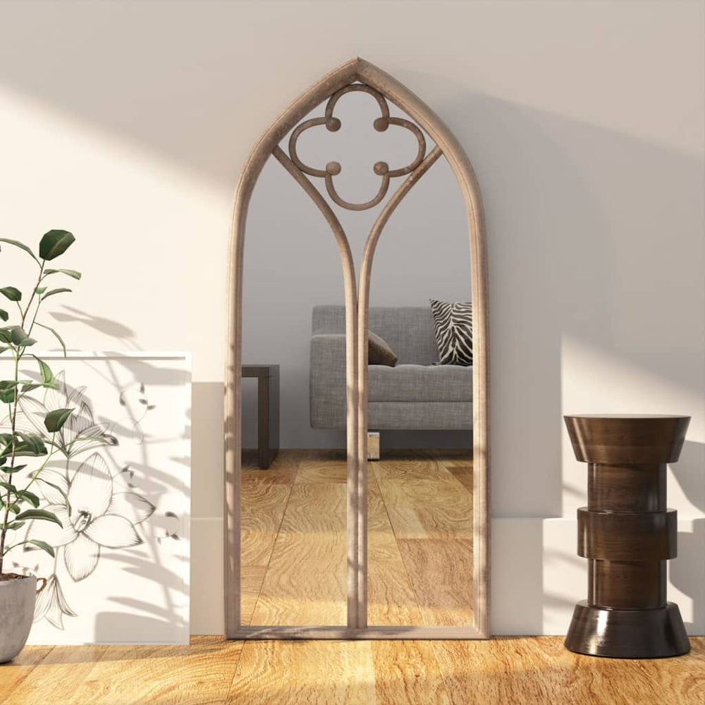 vidaXL Miroir couleur sable 70x30 cm en fer pour l'intérieur