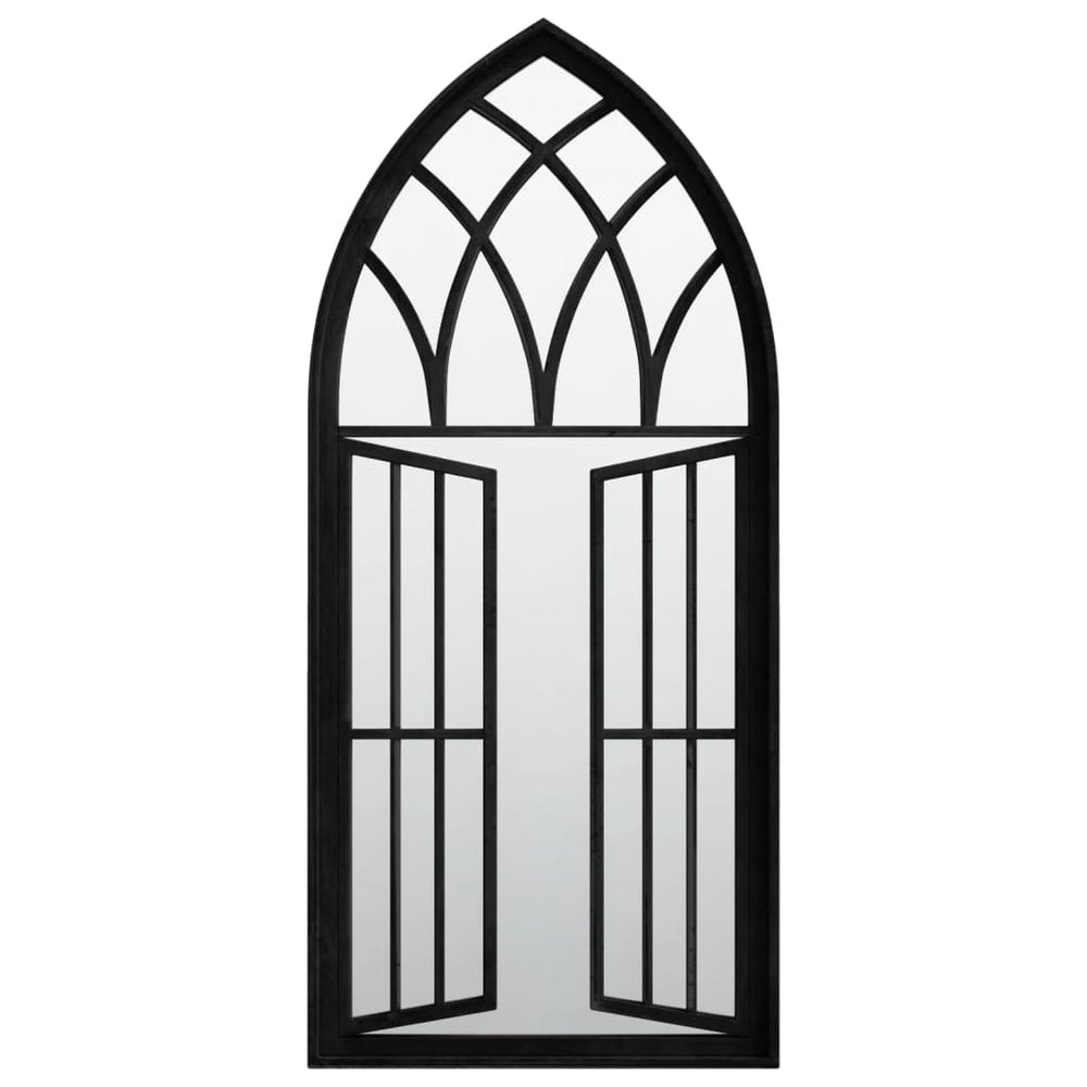 vidaXL Miroir noir 100x45 cm en fer pour l'intérieur